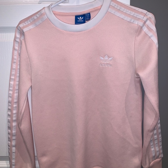 Ice Pink Adidas originals long sleeve top - Picture 2 of 6